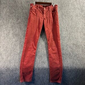 Women’s Slim Fit Red Corduroys 29